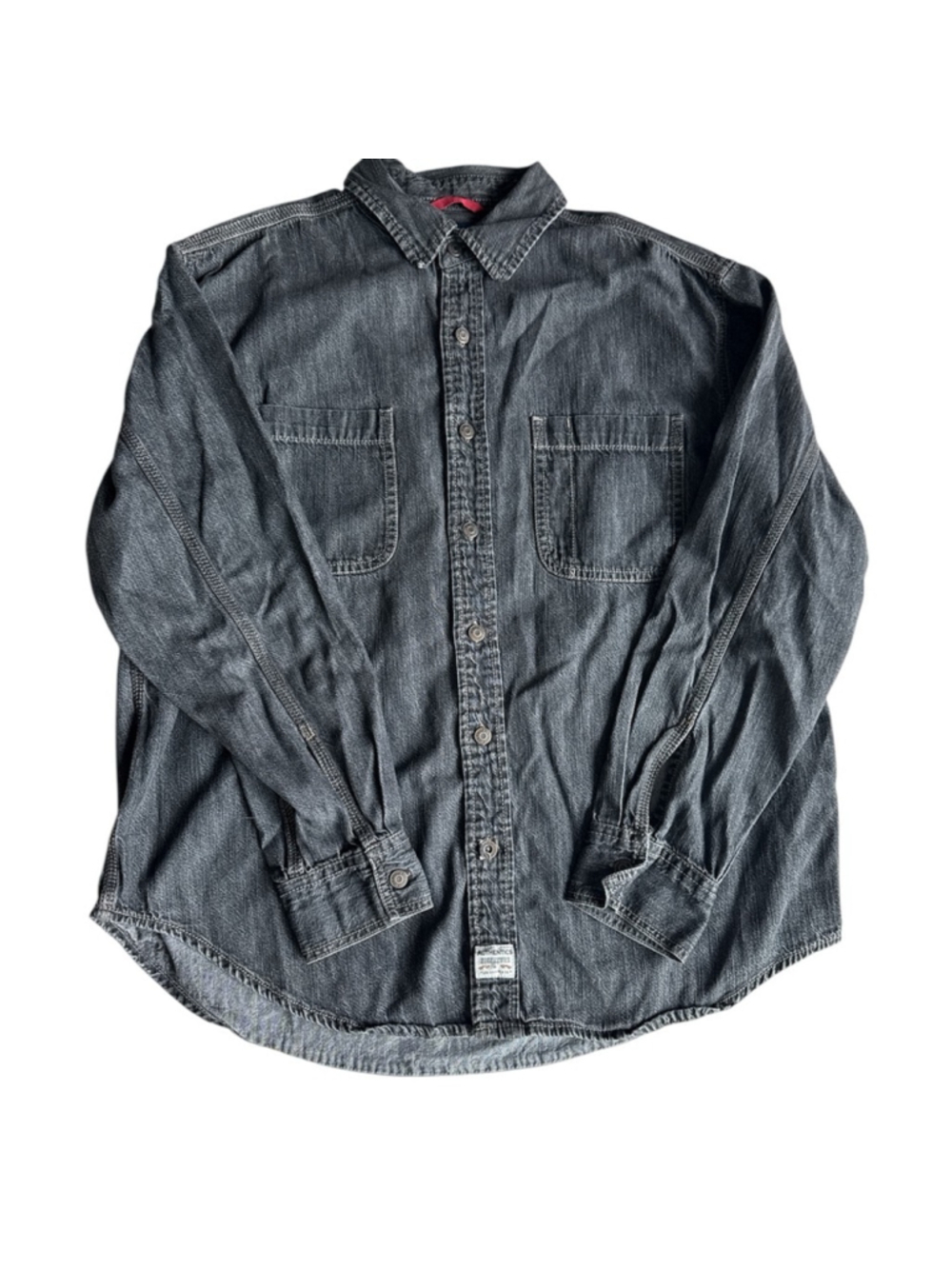Levi's Black Casual Button Down Shirt with Long Sleeves size L